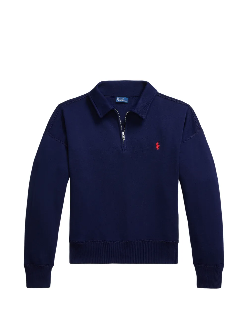 Polo Ralph Lauren quarter-zip logo-embroidered sweatshirt - Blau