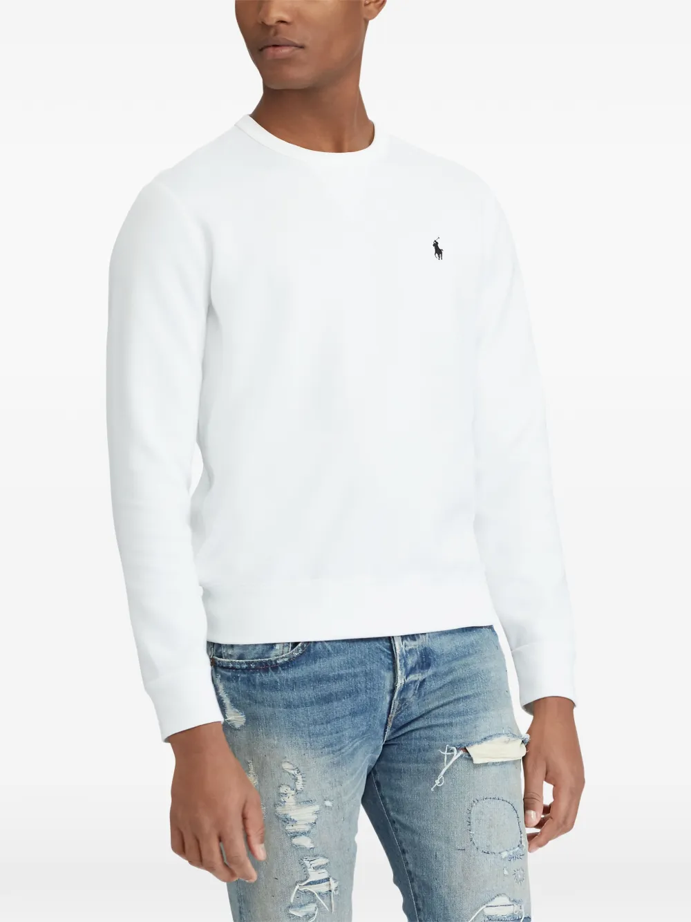 Polo Ralph Lauren Sweater met geborduurd logo Wit