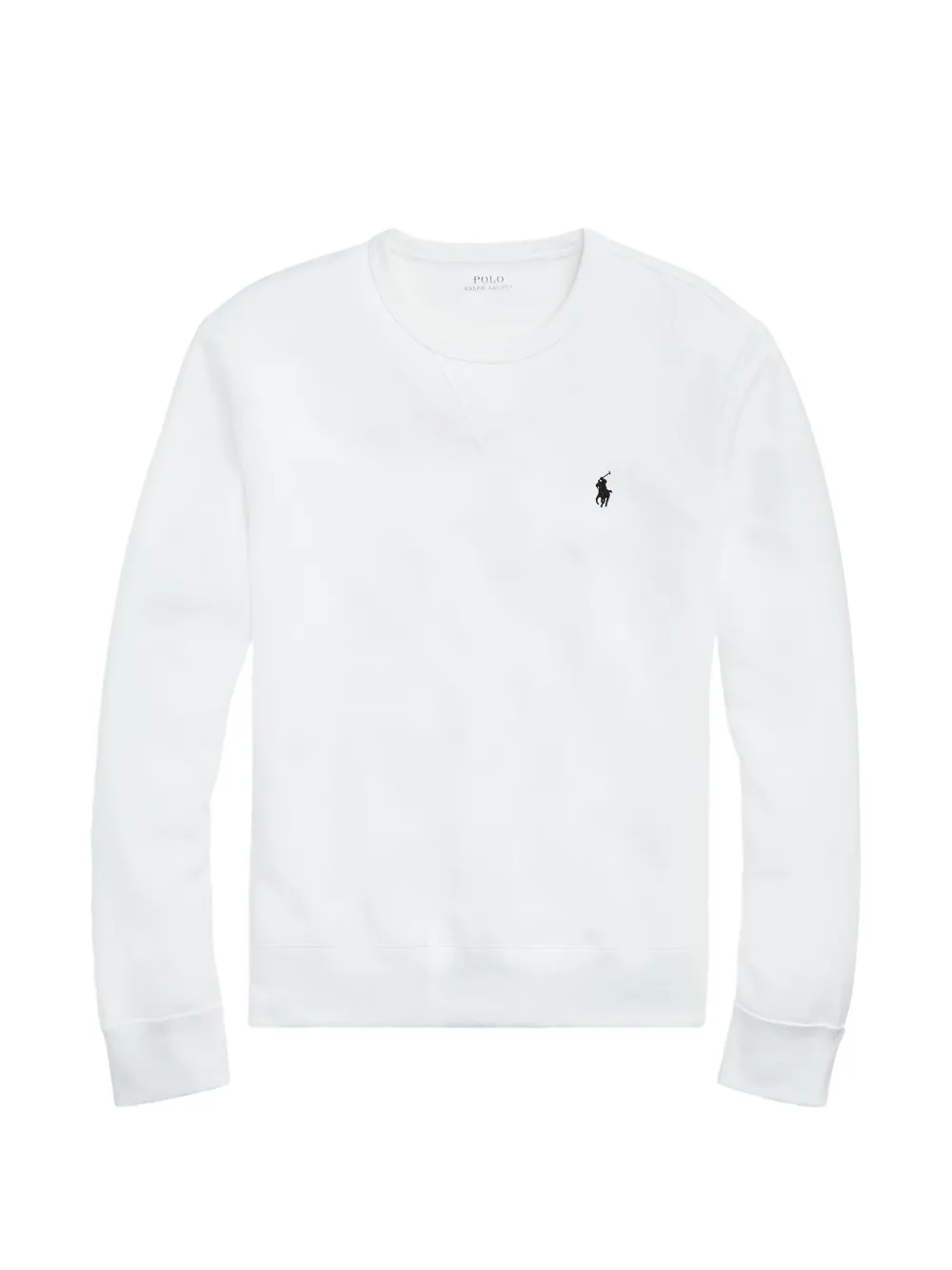Polo Ralph Lauren logo-embroidered crew-neck sweatshirt - Bianco