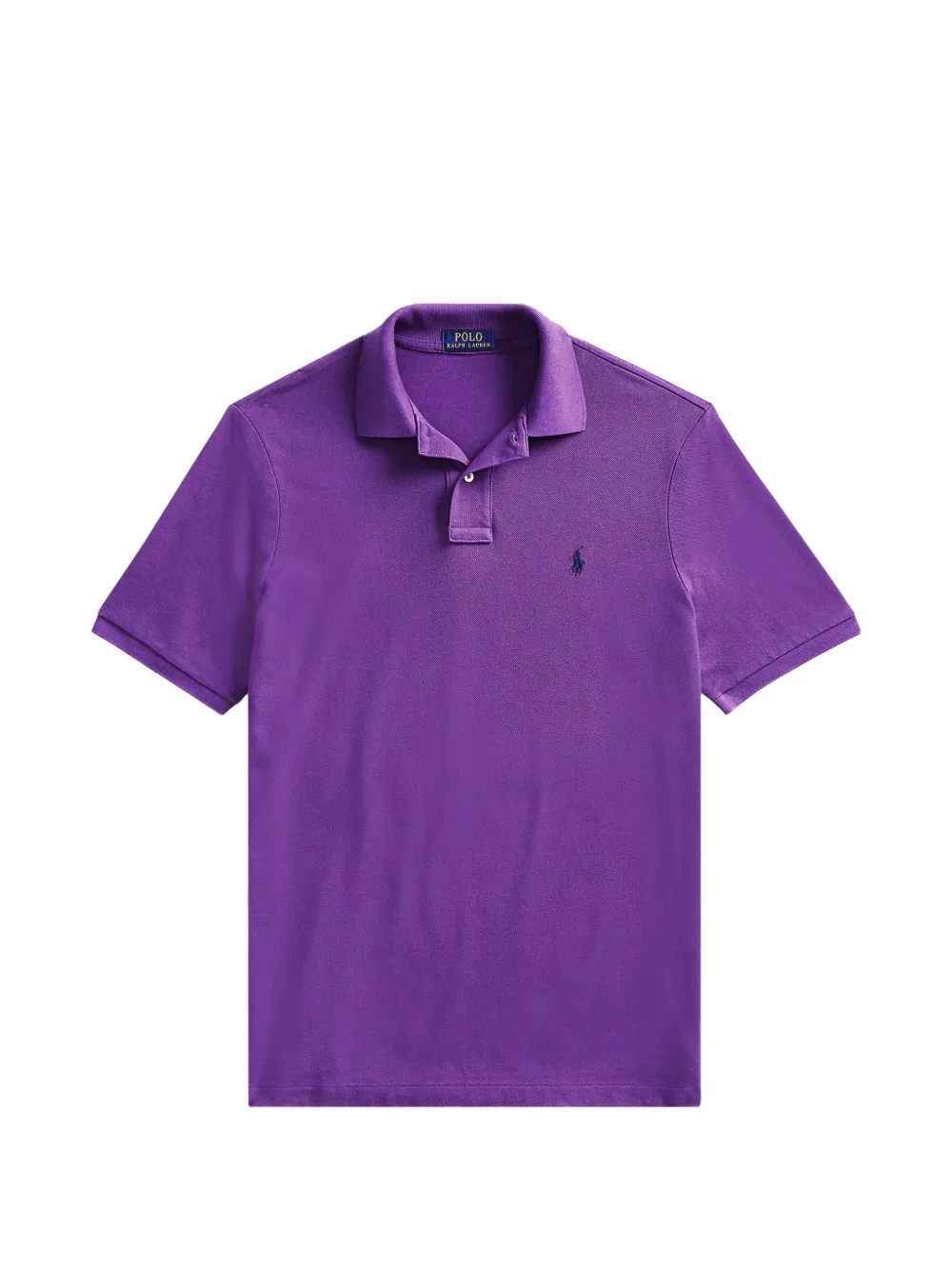 Polo Ralph Lauren logo-embroidered piqué polo shirt - Viola