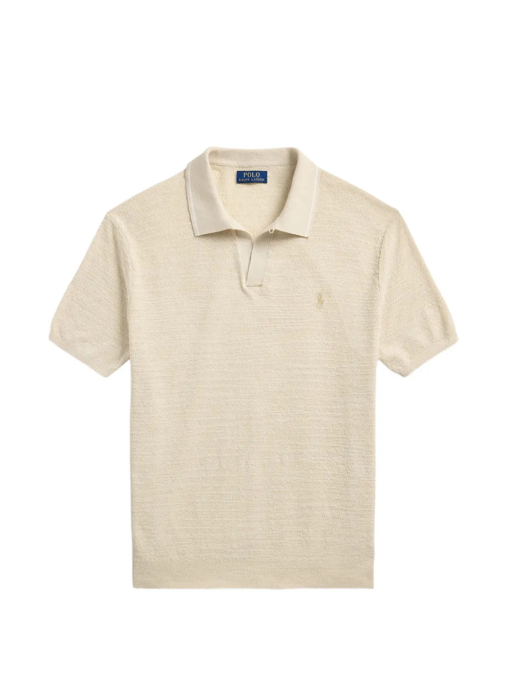 Polo Ralph Lauren logo-embroidered knit polo shirt - Toni neutri