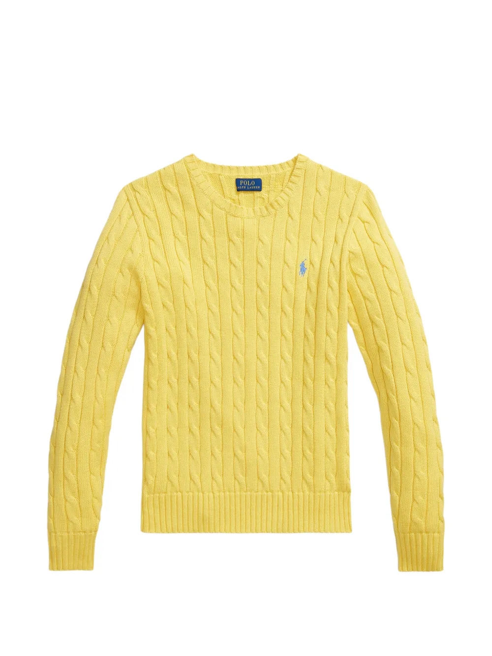 Polo Ralph Lauren cable-knit cotton sweater Geel