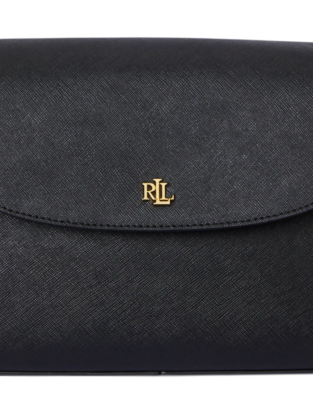 Lauren Ralph Lauren Medium Schylar schoudertas van saffiano leer Zwart