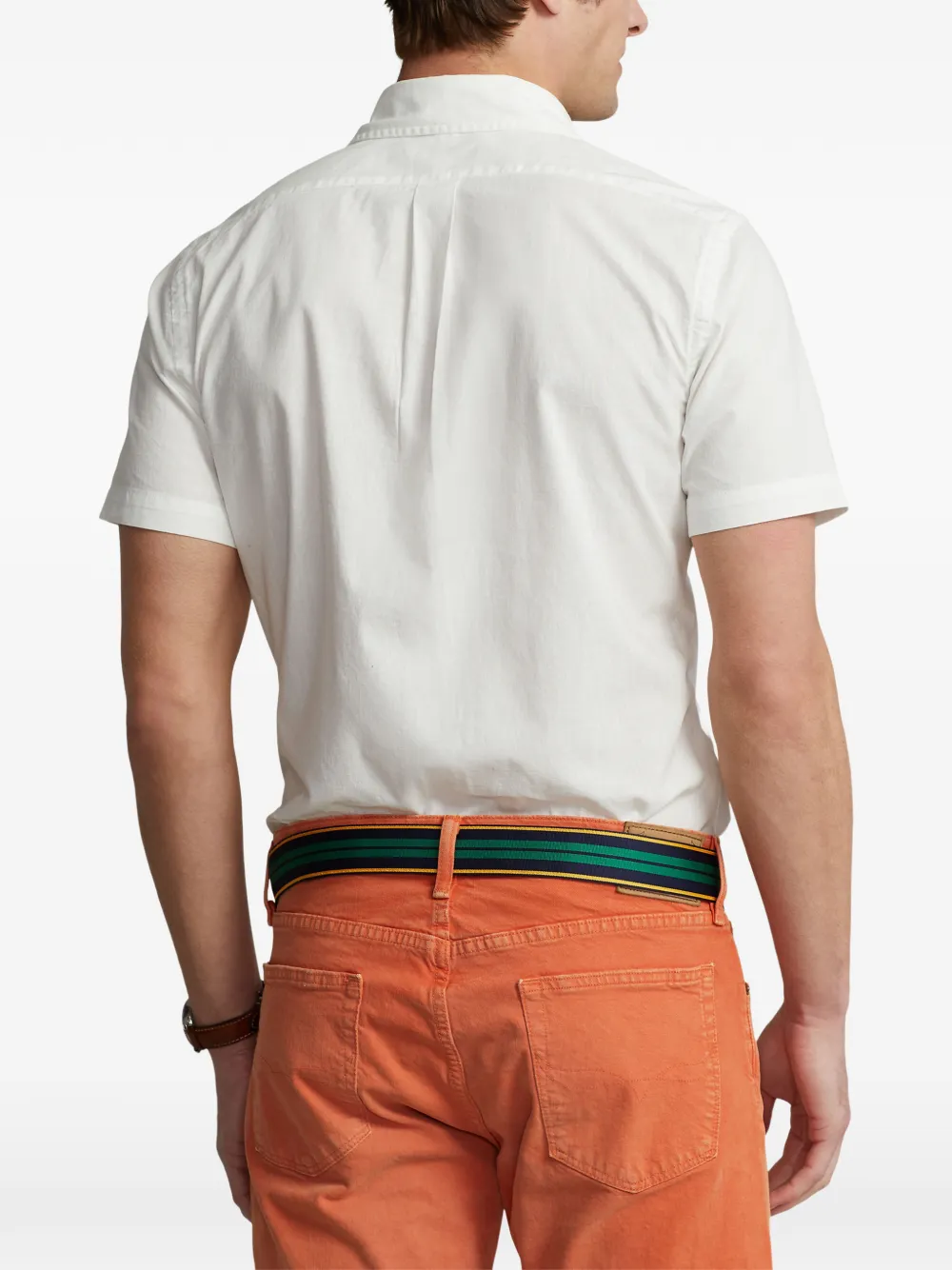 Polo Ralph Lauren button-down short-sleeve shirt Wit