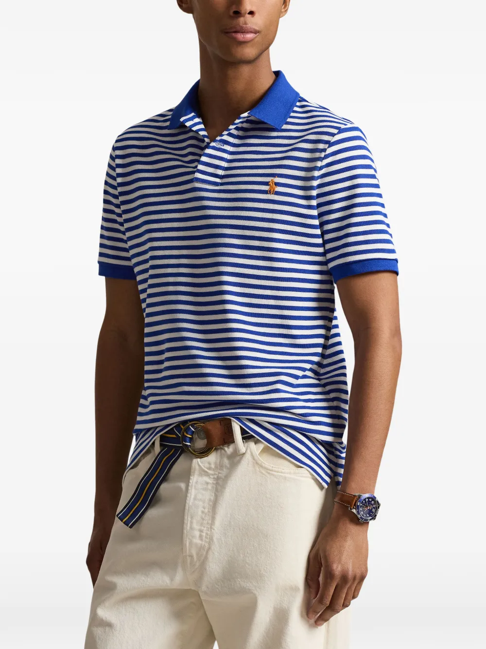 Polo Ralph Lauren striped polo shirt Blauw