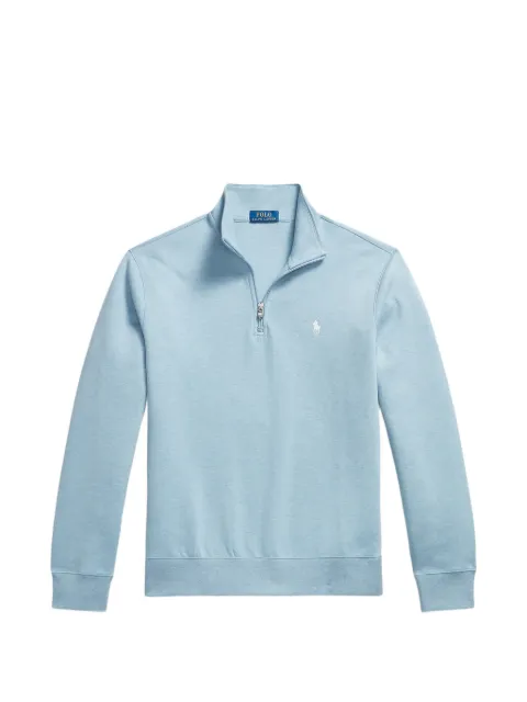 Polo Ralph Lauren suéter con logo bordado y cuarto de cierre