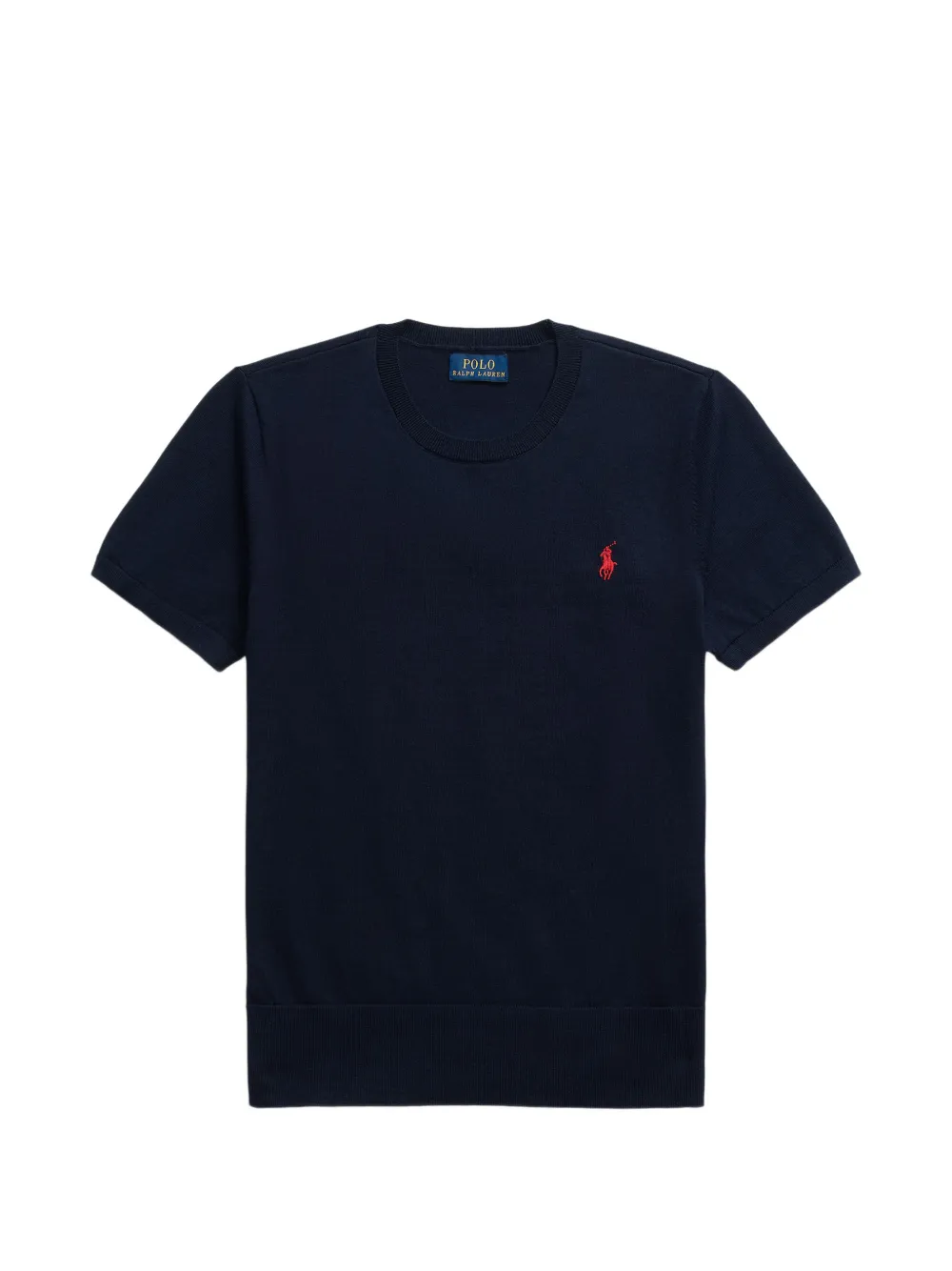 Polo Ralph Lauren short-sleeve logo-embroidered T-shirt Blauw