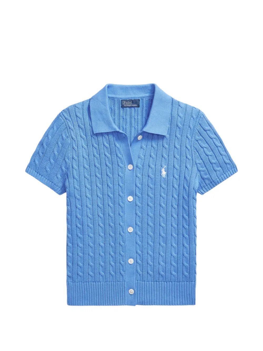 Polo Ralph Lauren cable-knit button-up cardigan - Blu