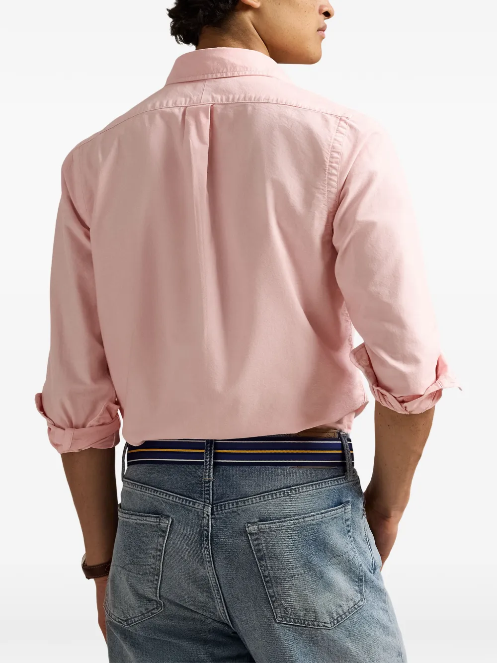 Polo Ralph Lauren logo-embroidered shirt Roze