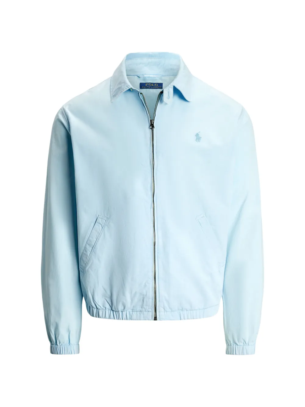 Polo Ralph Lauren logo-embroidered zip-up jacket - Blu