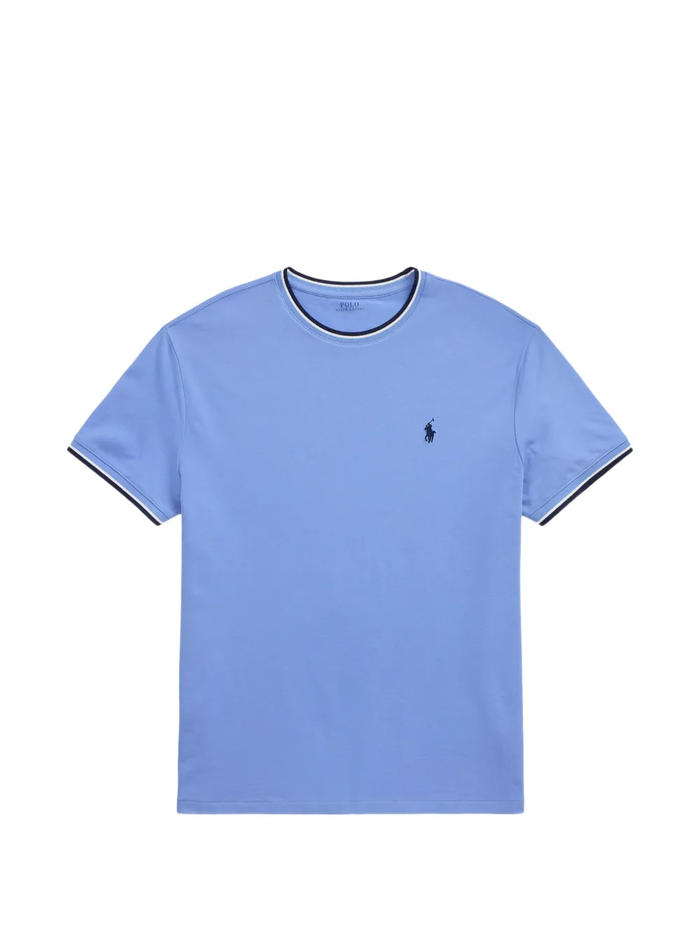 Polo Ralph Lauren logo-embroidered T-shirt Blauw