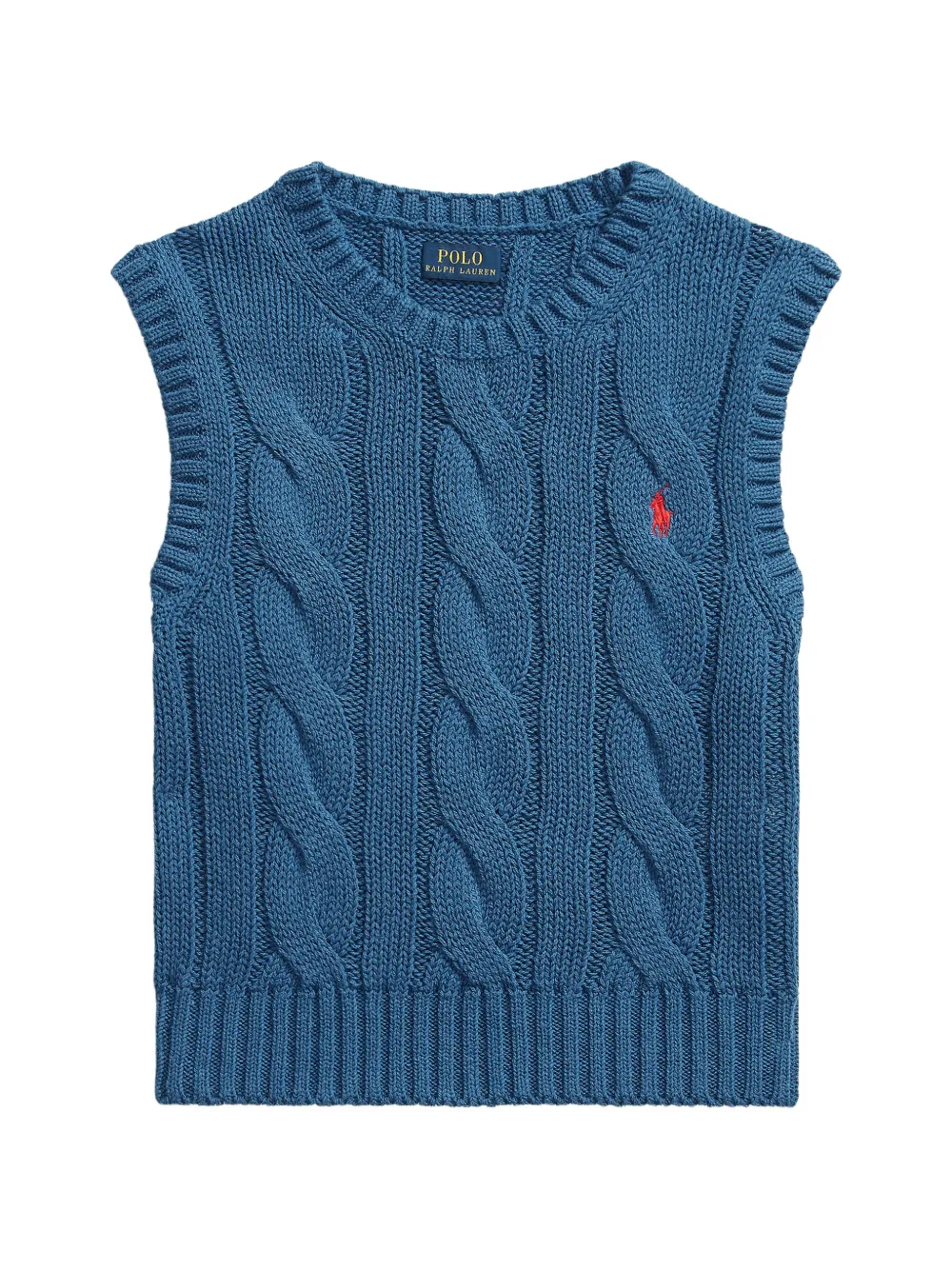 Polo Ralph Lauren embroidered-logo knit top - Blu