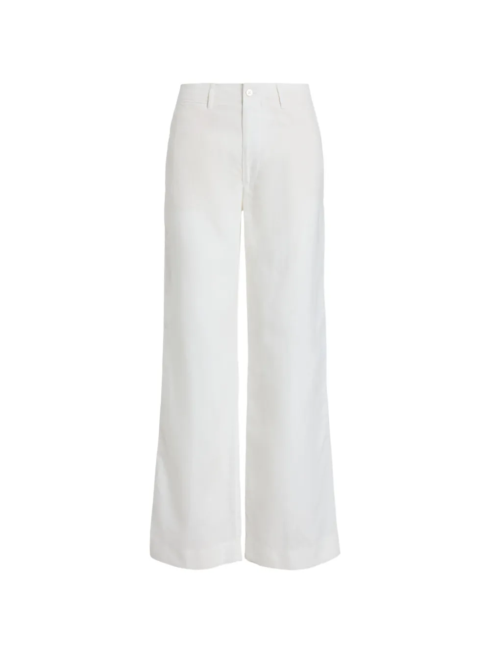 Polo Ralph Lauren linen wide-leg trousers Wit
