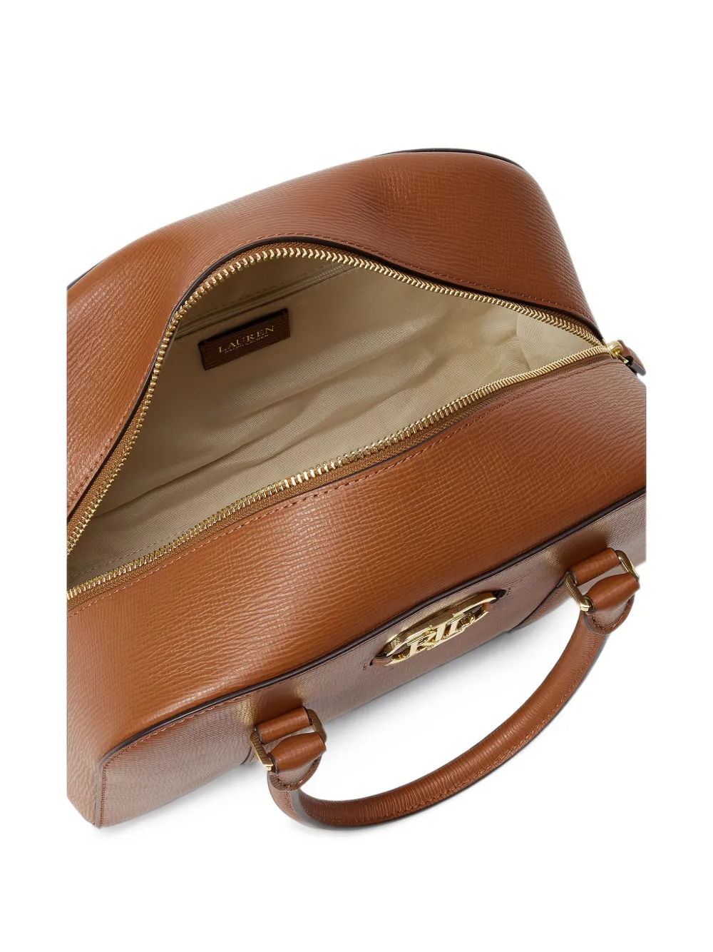 Lauren Ralph Lauren Shopper met logoplakkaat Bruin