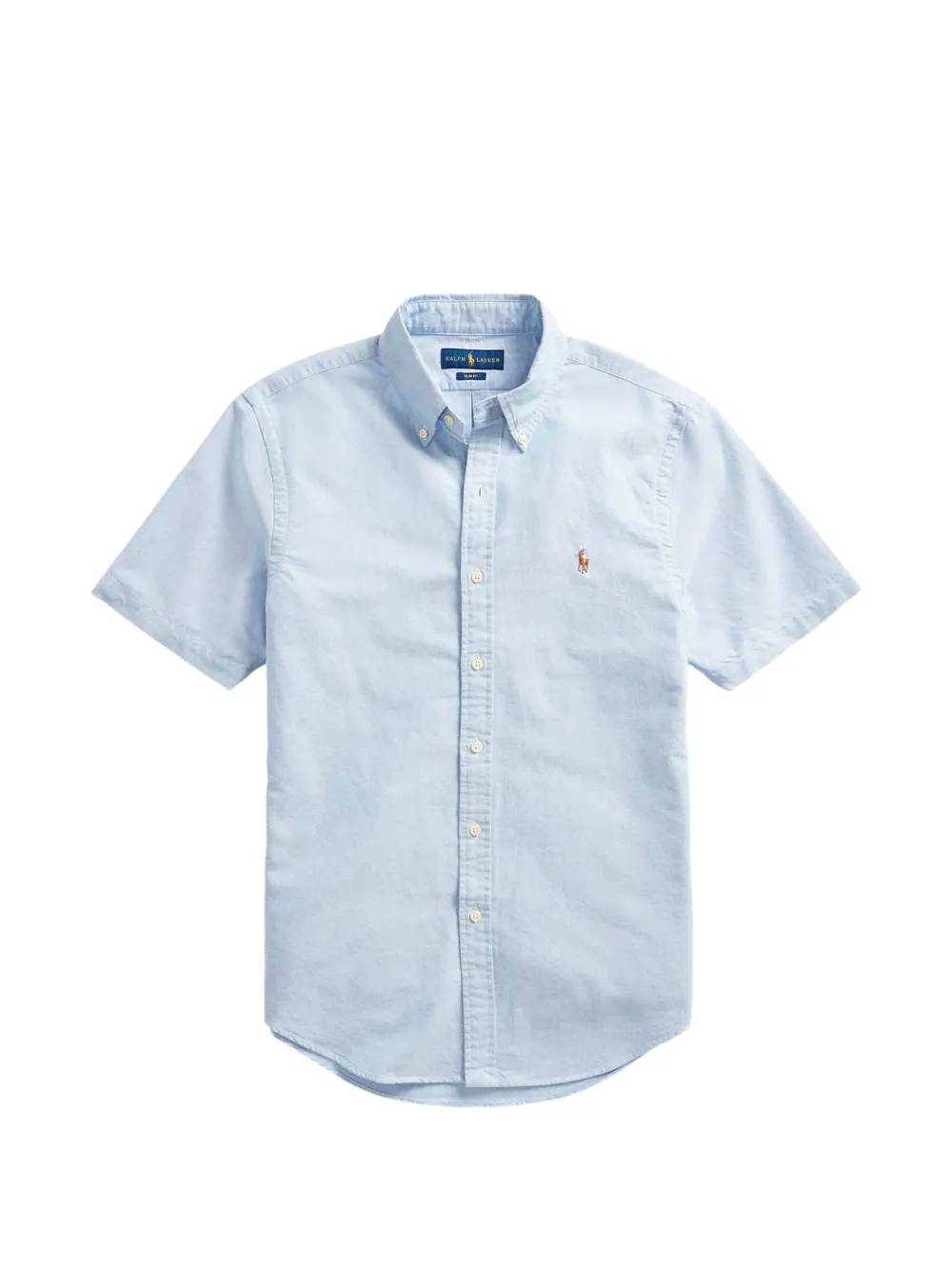 Polo Ralph Lauren button-down short-sleeve shirt Blauw