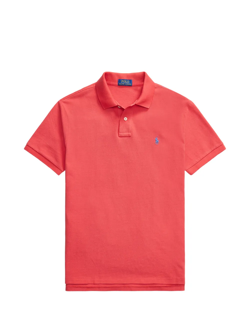 Polo Ralph Lauren logo-embroidered piqué polo shirt Rood