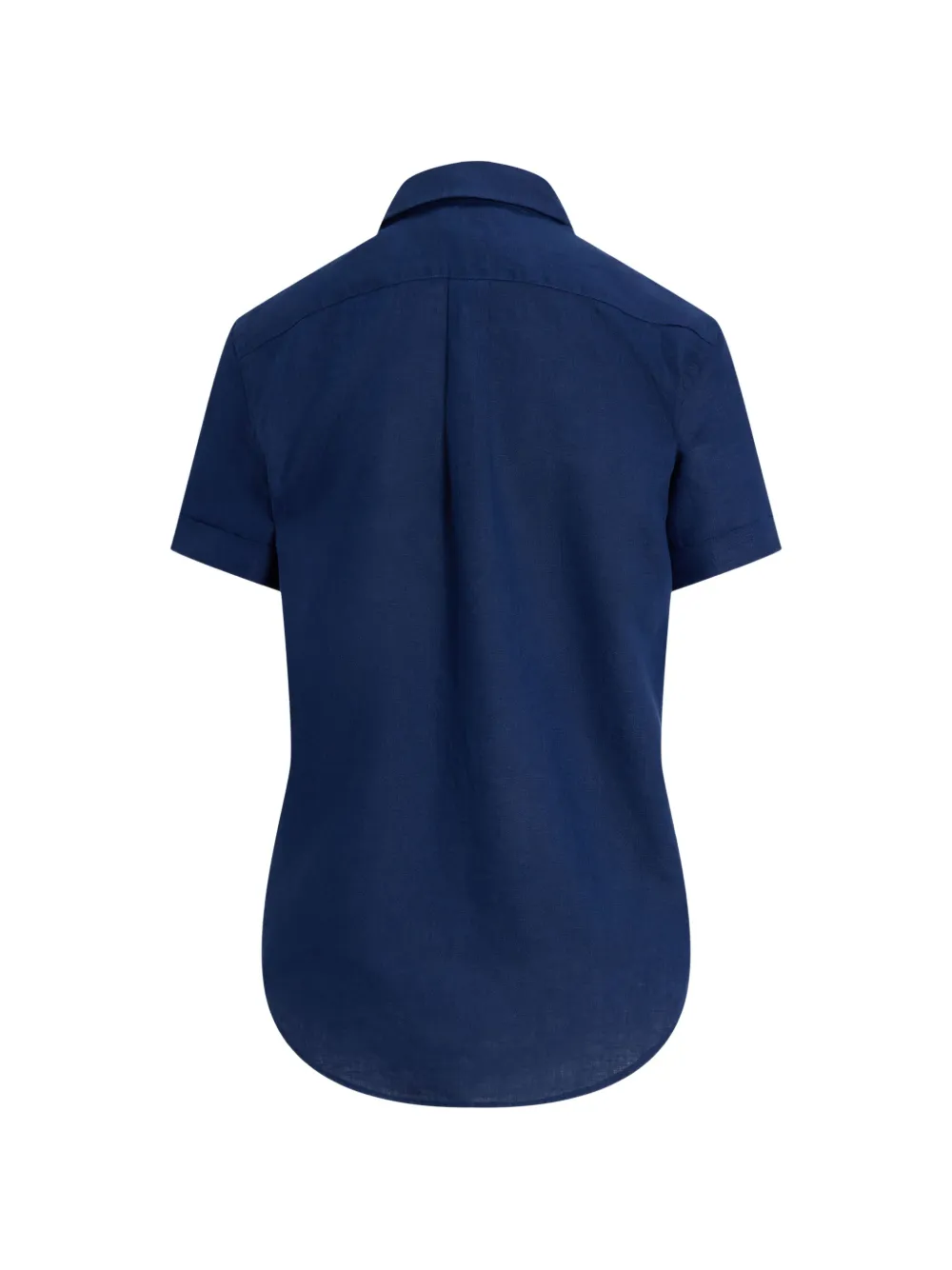 Polo Ralph Lauren logo-embroidered short-sleeve shirt Blauw