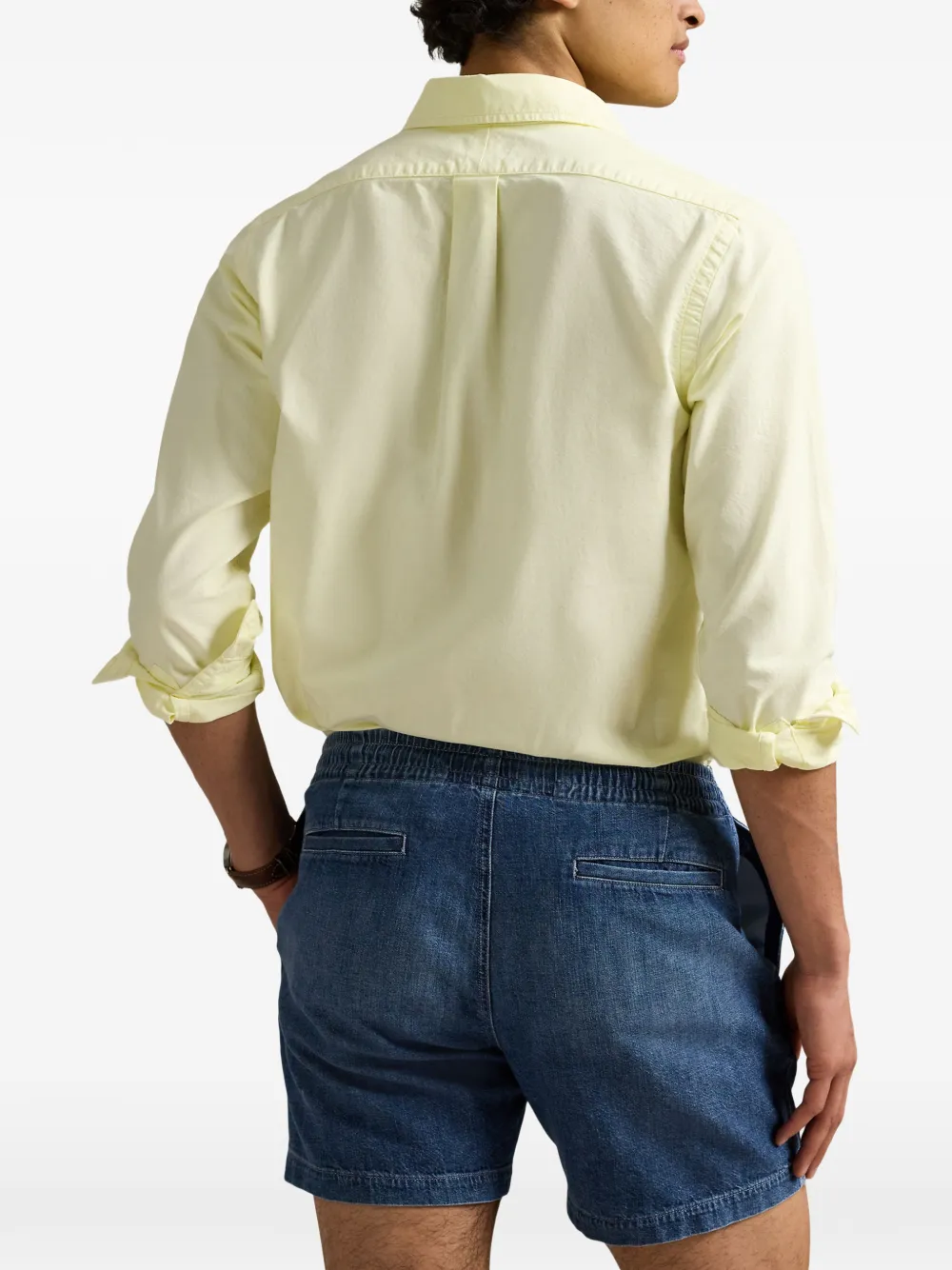 Polo Ralph Lauren logo-embroidered shirt Groen