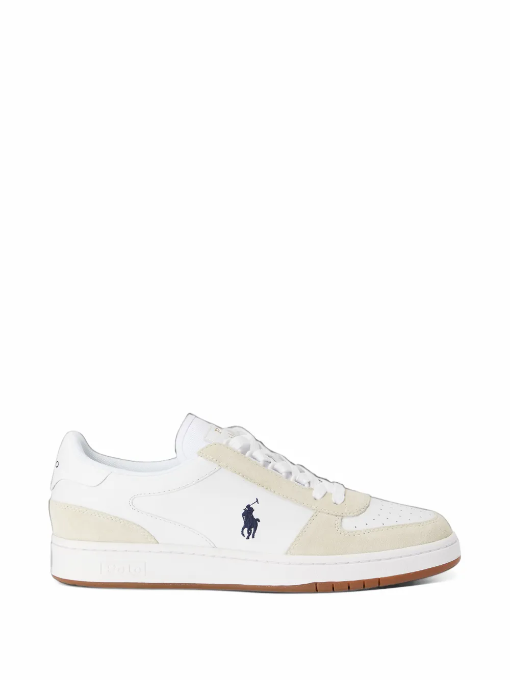 Polo Ralph Lauren logo-embroidered panelled sneakers - Bianco