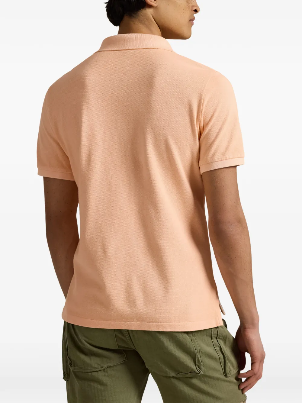 Polo Ralph Lauren logo-embroidered piqué polo shirt Oranje