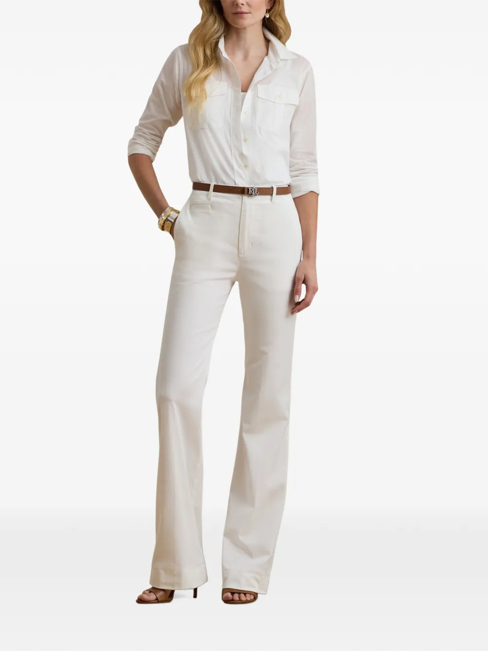 Lauren Ralph Lauren straight-leg trousers Wit