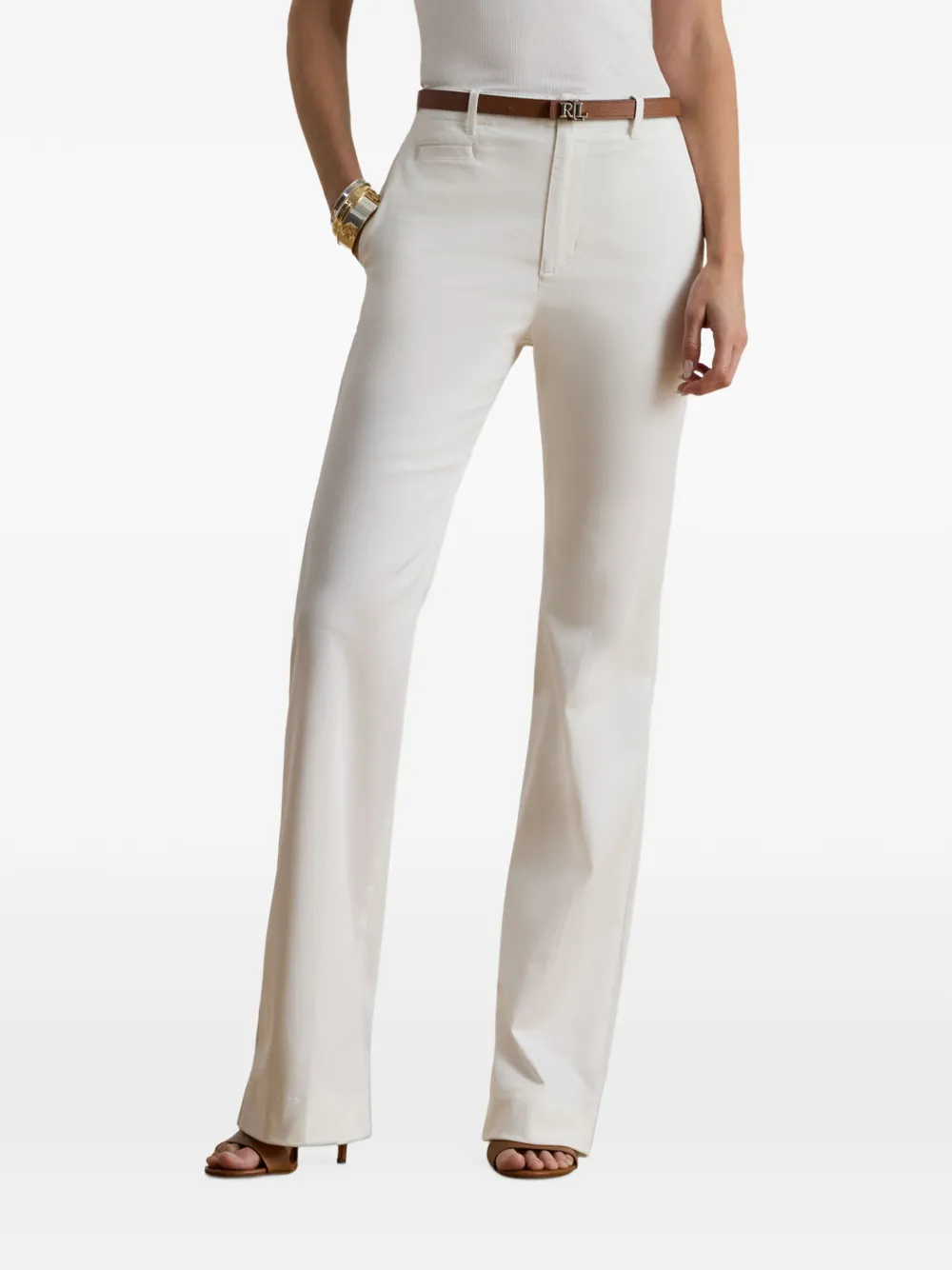 Lauren Ralph Lauren straight-leg trousers Wit