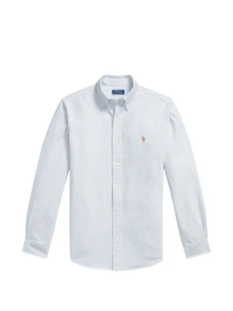 Polo Ralph Lauren striped embroidered-logo shirt