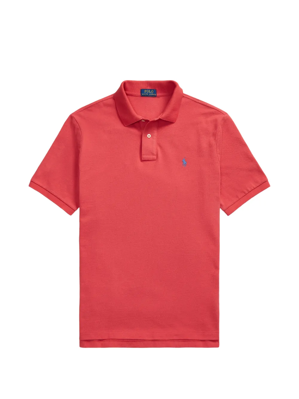 Polo Ralph Lauren logo-embroidered piqué polo shirt Rood