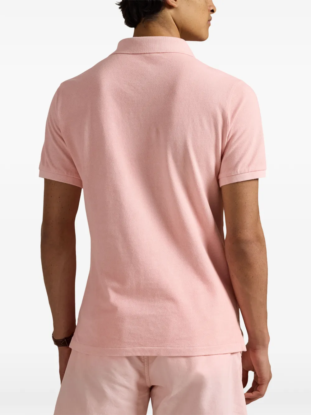 Polo Ralph Lauren logo-embroidered polo shirt Roze