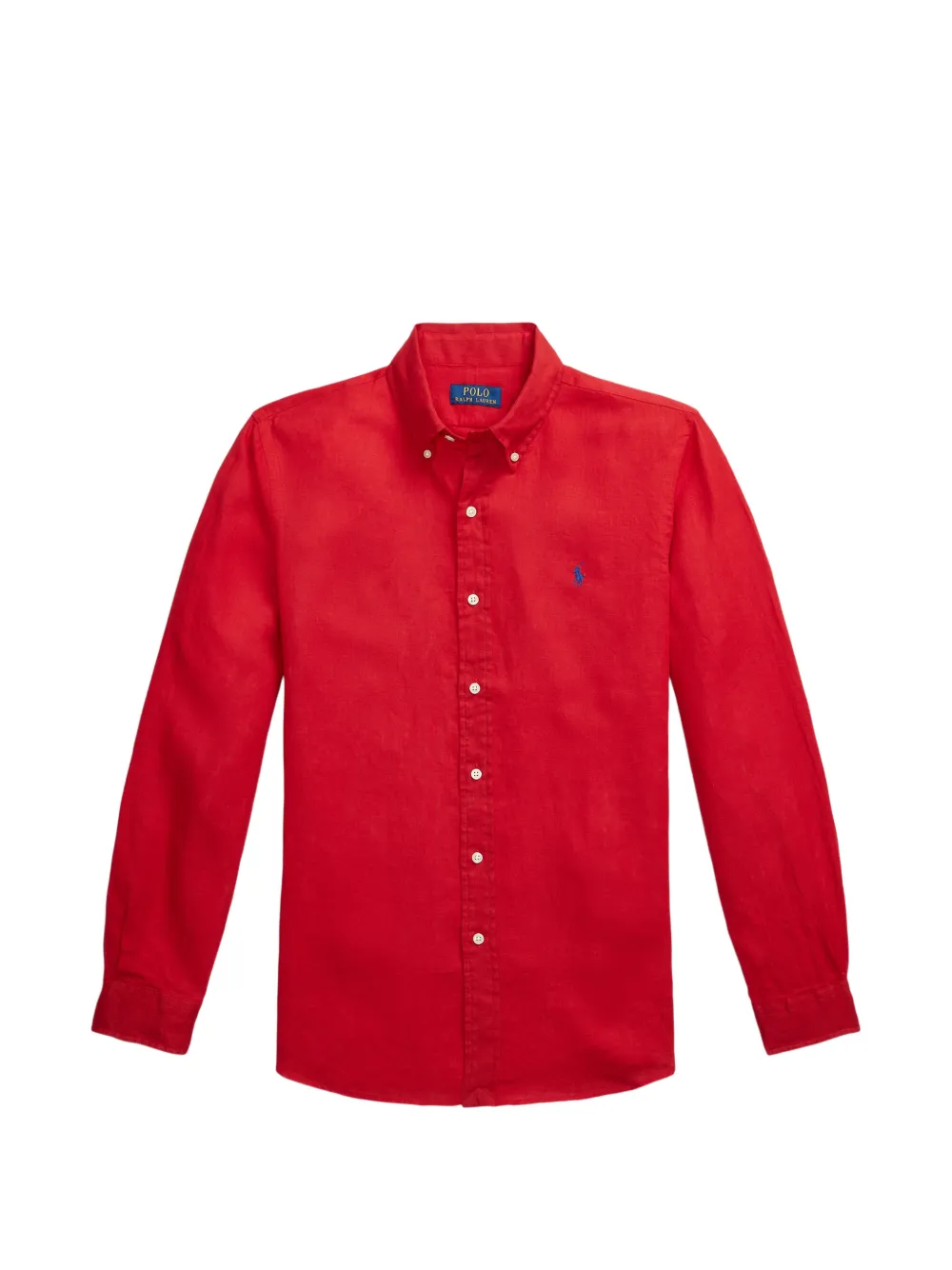 Polo Ralph Lauren button-down linen shirt - Rosso