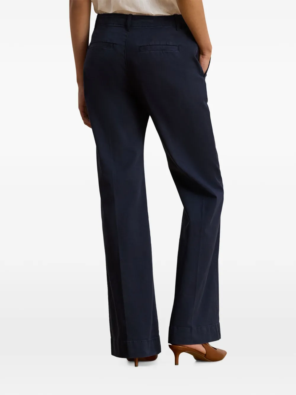 Lauren Ralph Lauren wide-leg trousers Blauw