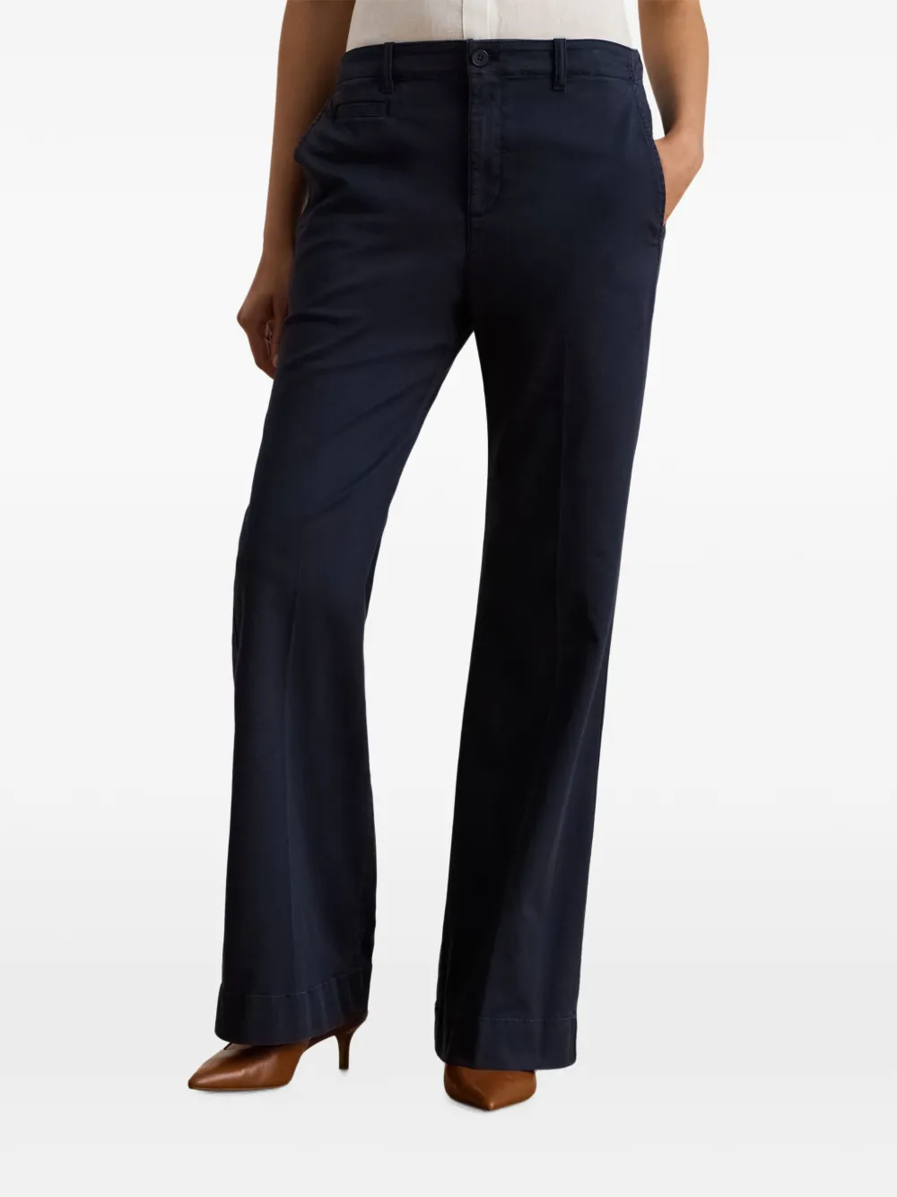 Lauren Ralph Lauren wide-leg trousers Blauw