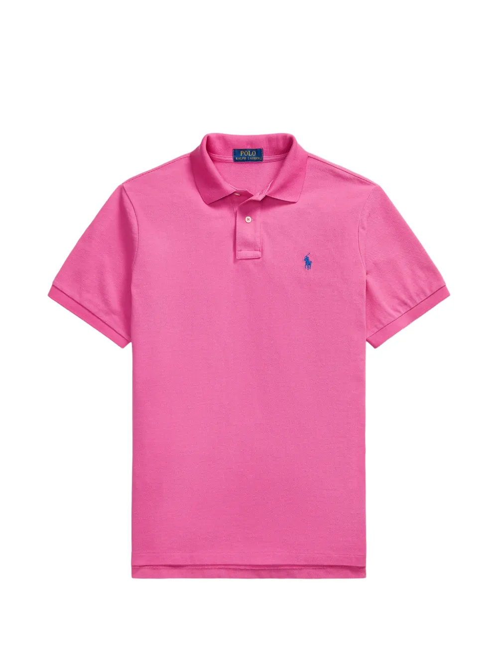 Polo Ralph Lauren logo-embroidered piqué polo shirt Roze