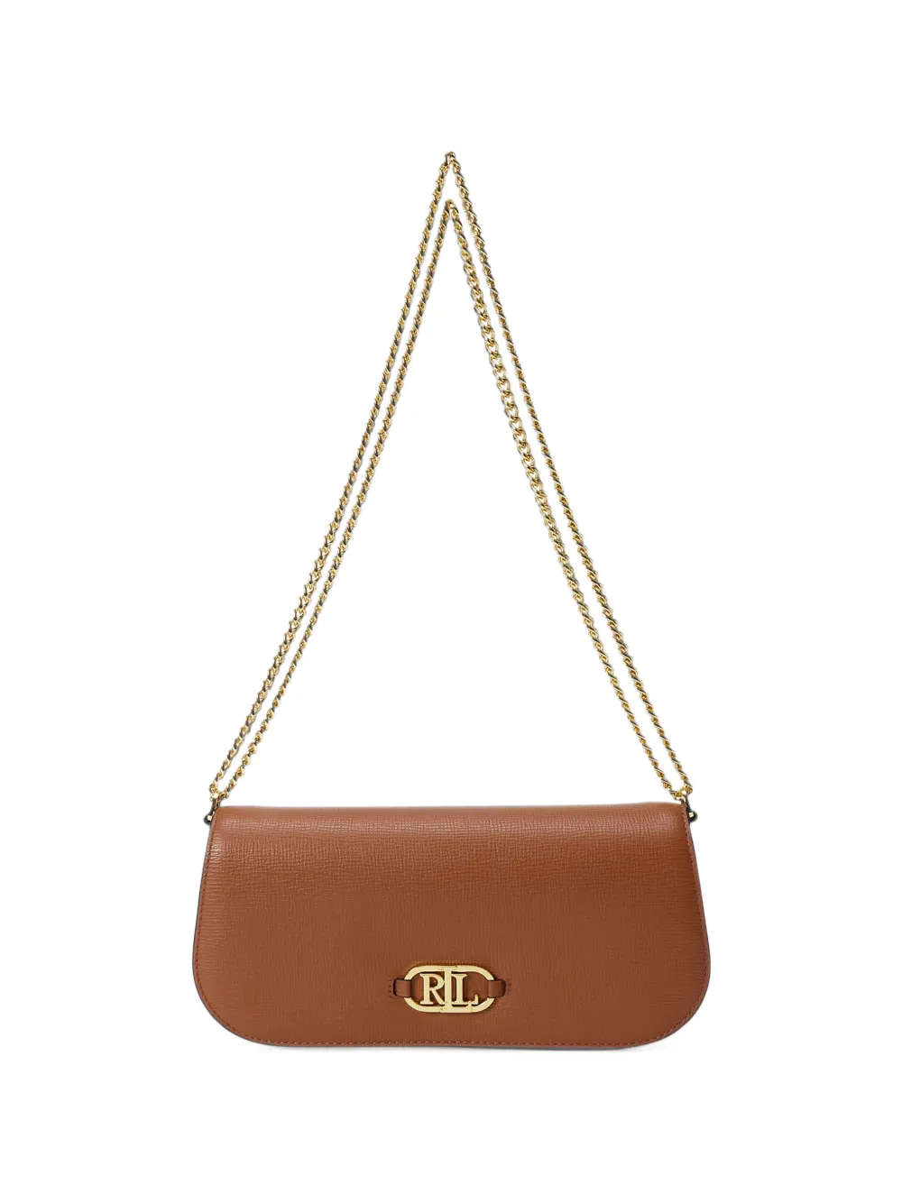 Lauren Ralph Lauren logo-plaque shoulder bag - Brown