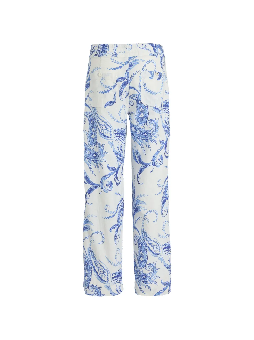 Lauren Ralph Lauren paisley-print linen trousers Wit