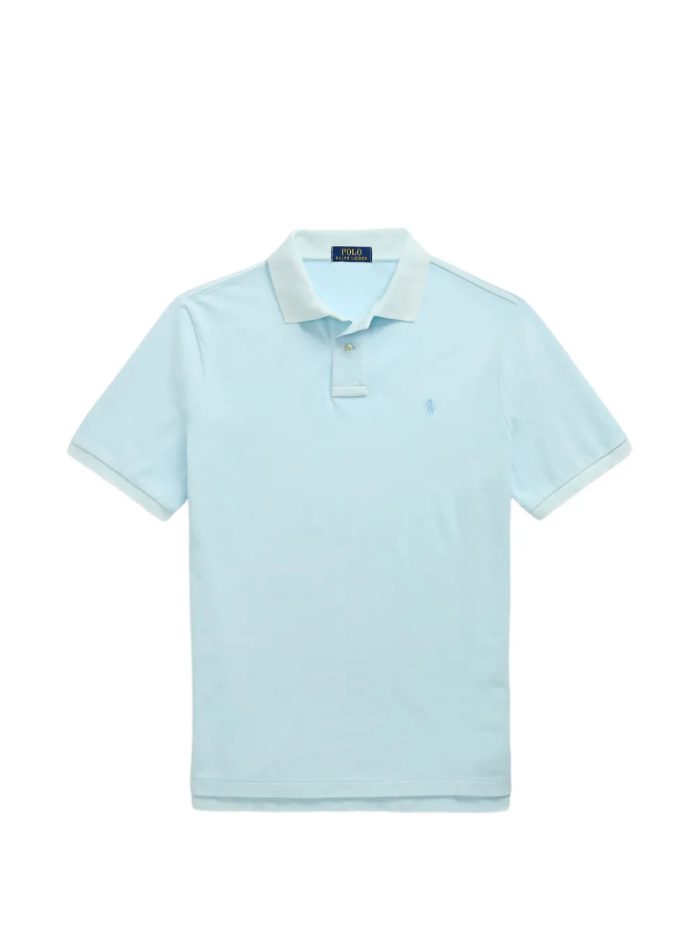 Polo Ralph Lauren logo-embroidered polo shirt Blauw