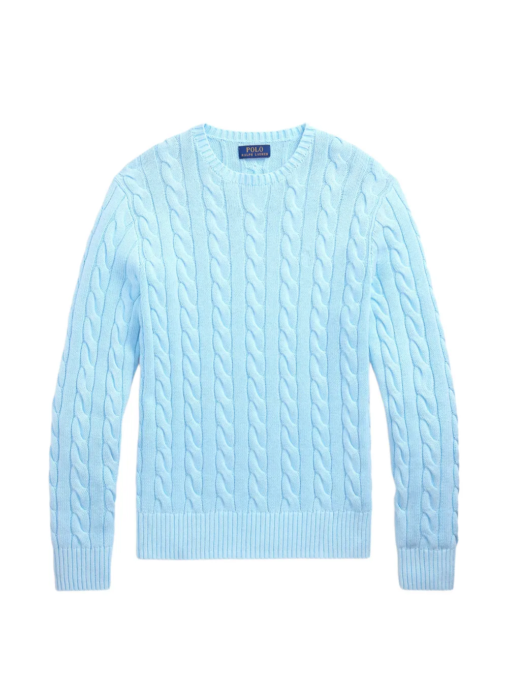 Polo Ralph Lauren cable-knit cotton sweater Blauw