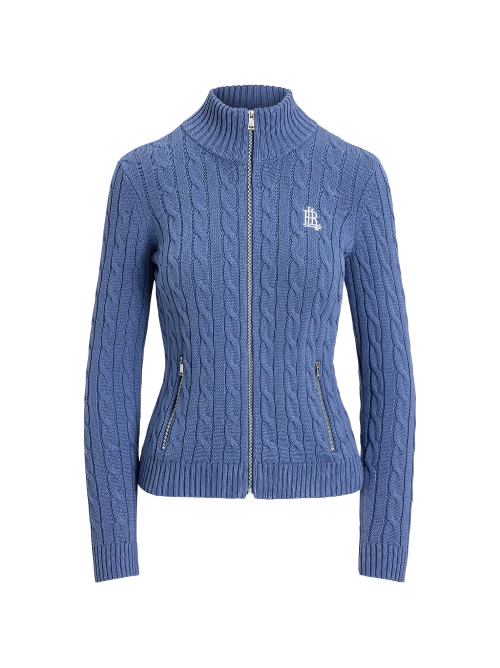 Lauren Ralph Lauren cable-knit zip-up cardigan - Blue