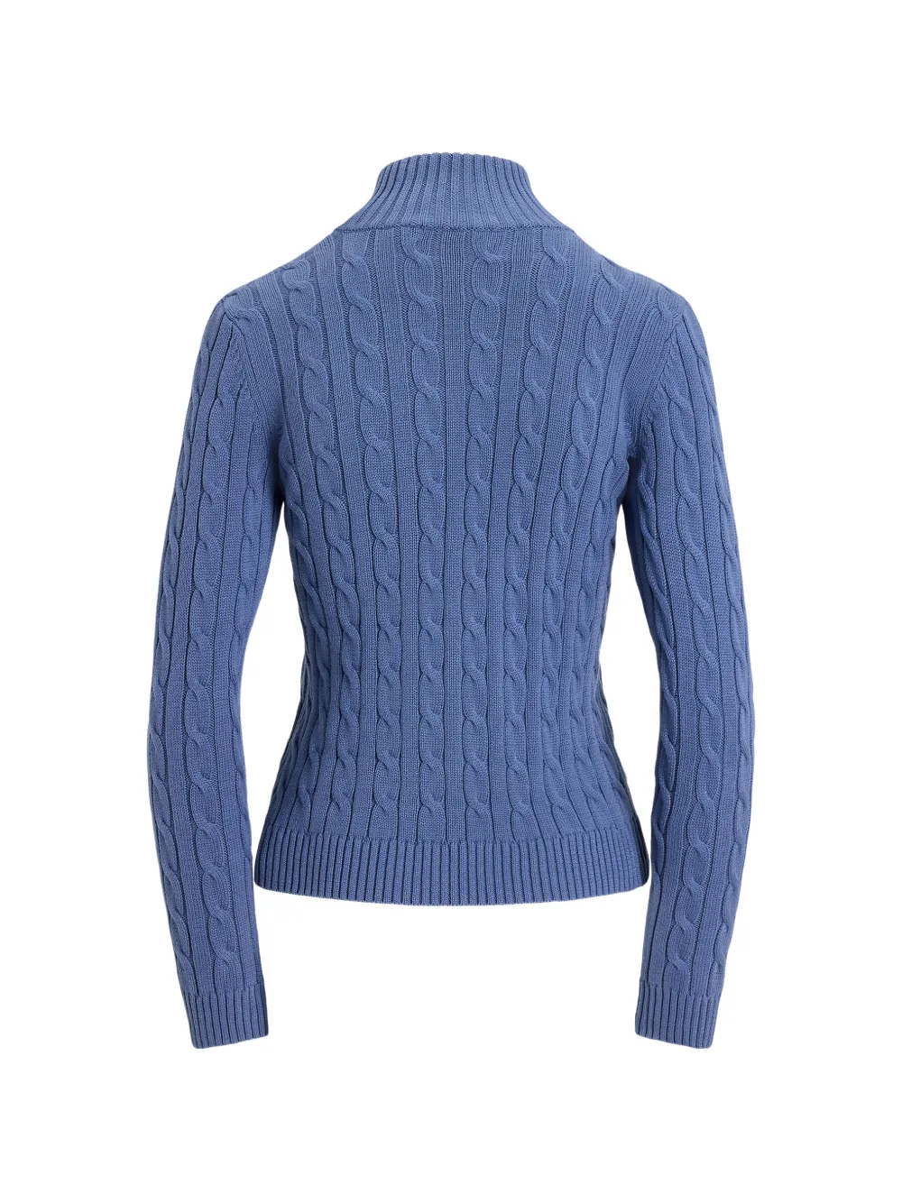 Lauren Ralph Lauren cable-knit zip-up cardigan Blauw