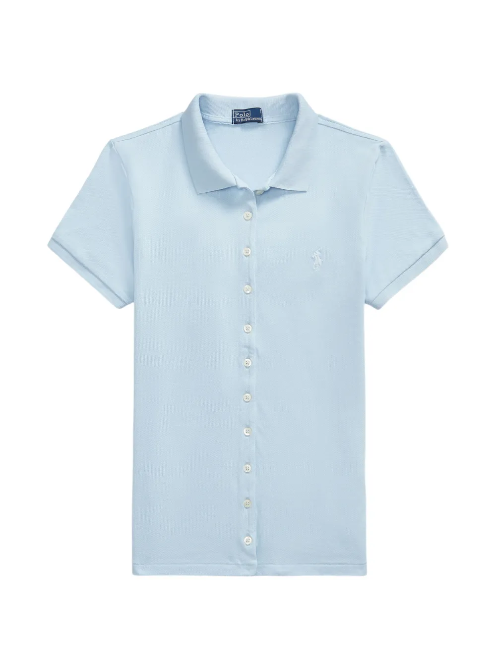 Polo Ralph Lauren logo-embroidered button-down shirt - Blau
