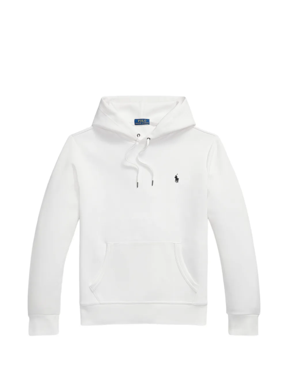 Polo Ralph Lauren logo-embroidered drawstring hoodie - White