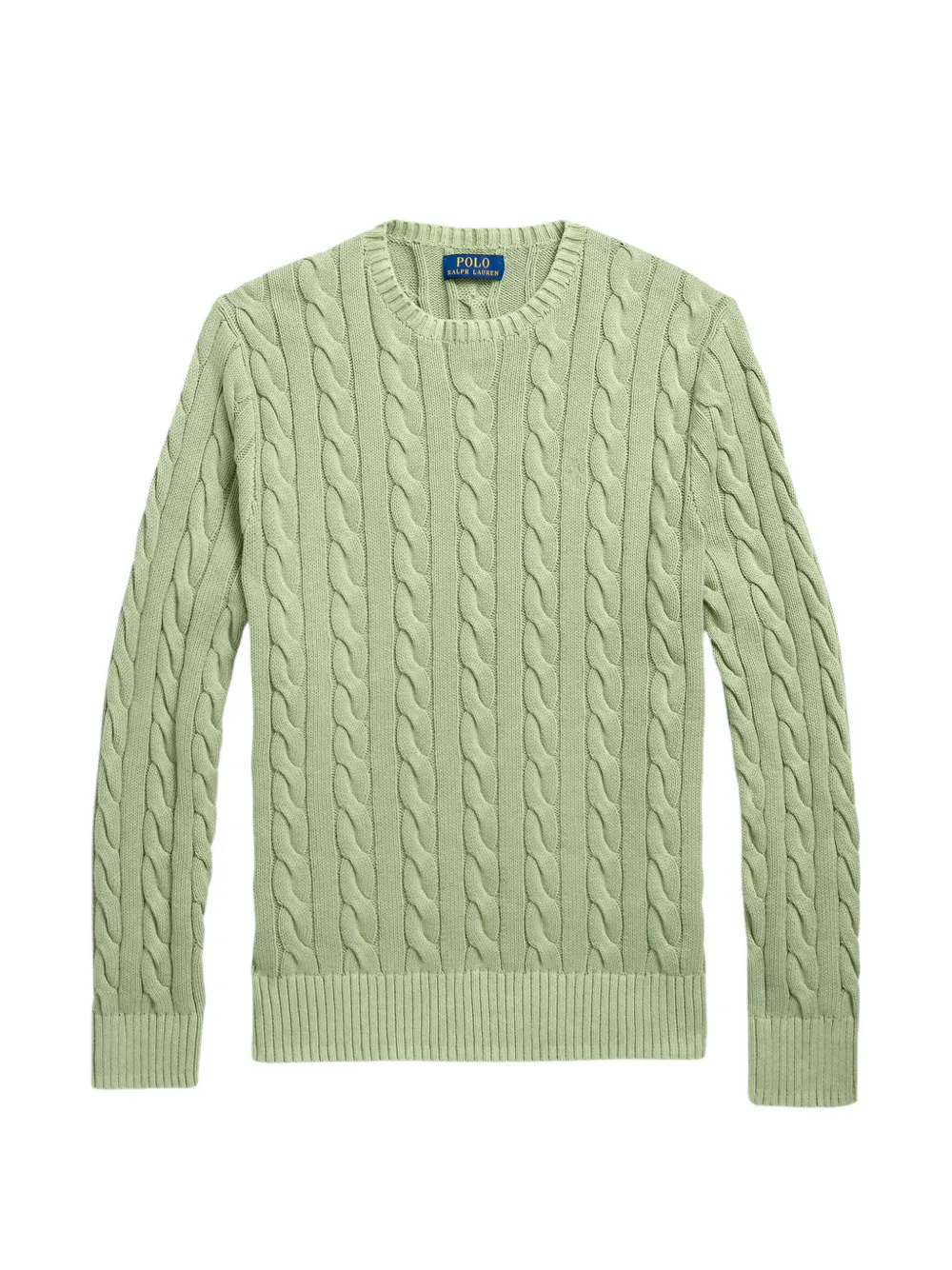 Polo Ralph Lauren cable-knit cotton sweater Groen