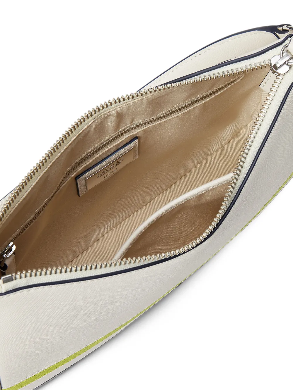 Lauren Ralph Lauren Gestreepte shopper Beige