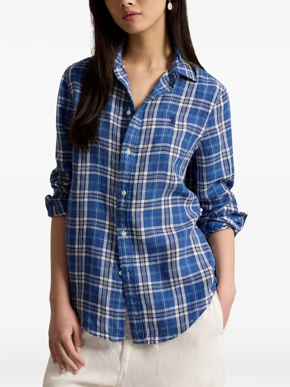 Polo Ralph Lauren check-pattern shirt Blauw