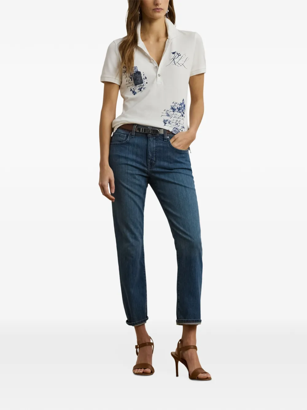 Lauren Ralph Lauren Shirt met grafische print Wit