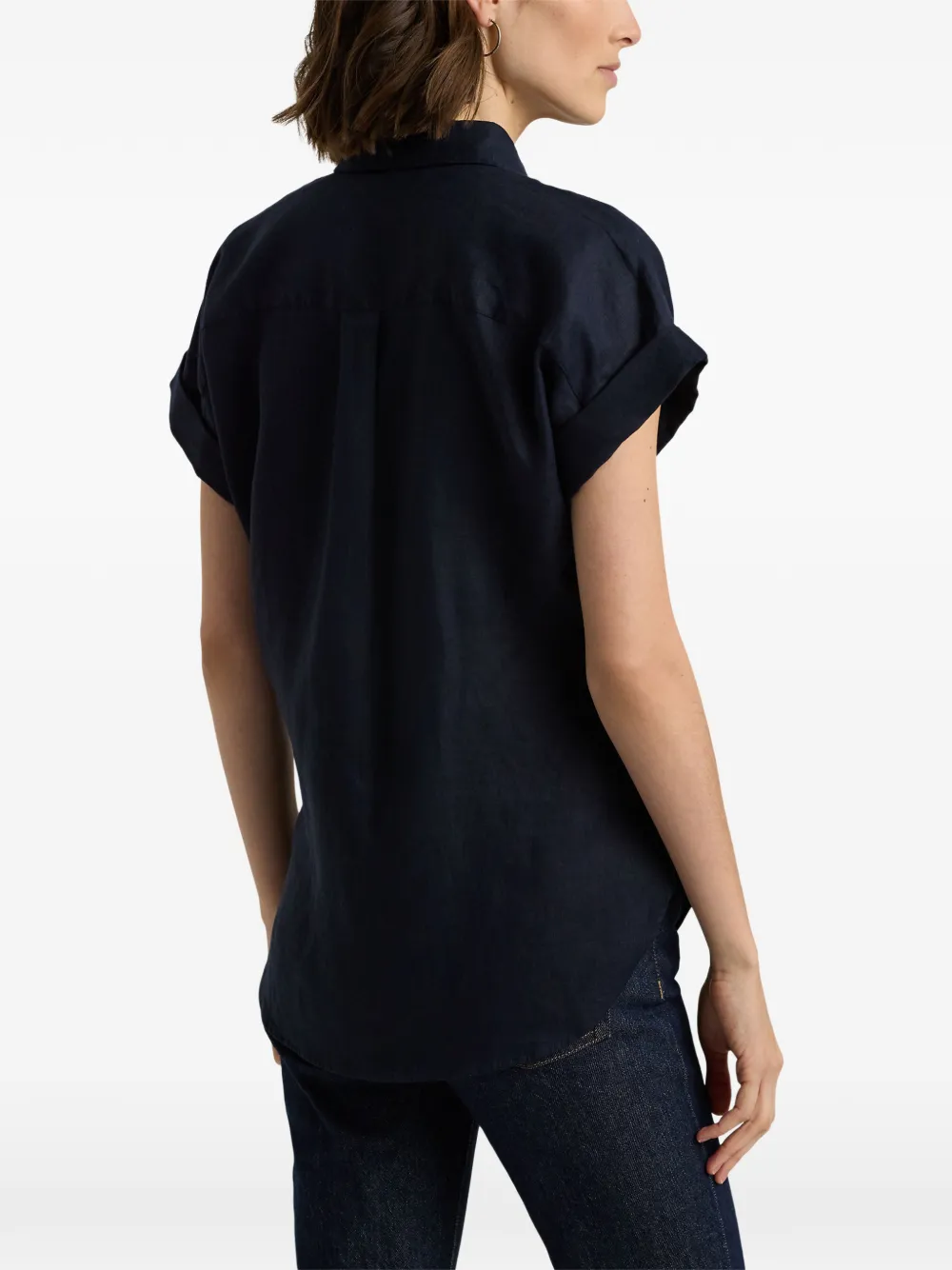 Lauren Ralph Lauren overhemd met korte mouwen Blauw