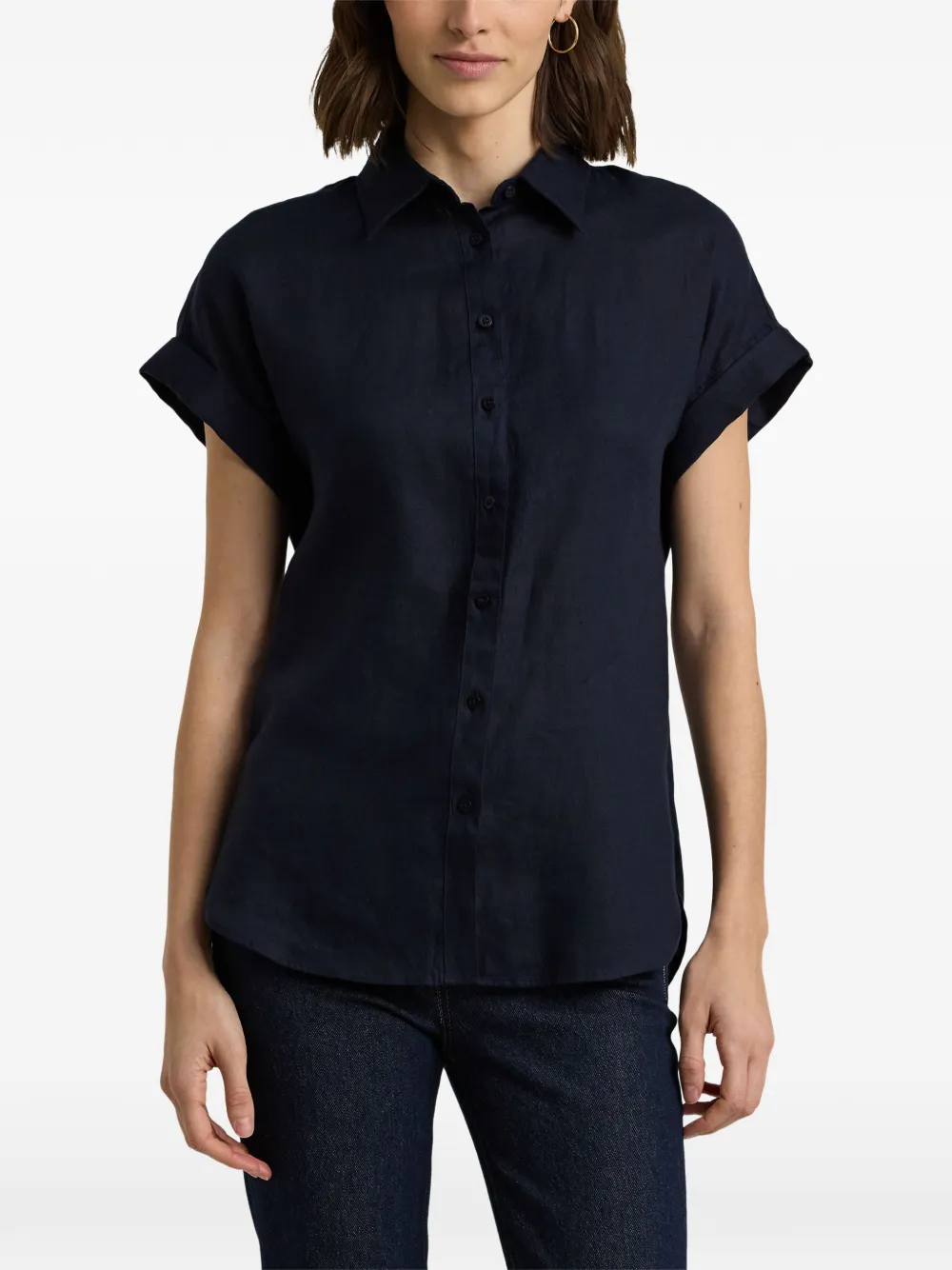 Lauren Ralph Lauren overhemd met korte mouwen Blauw