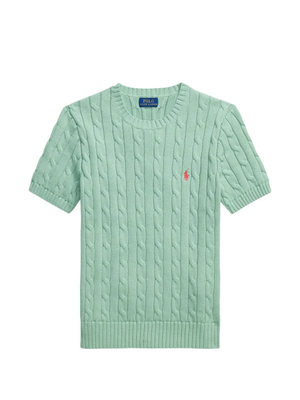 Polo Ralph Lauren cable-knit short-sleeve sweater - Verde