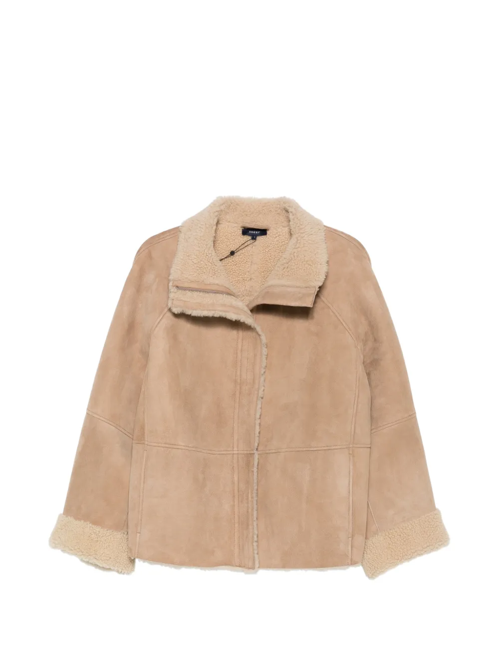 Soeur Kleber leather jacket - Nude
