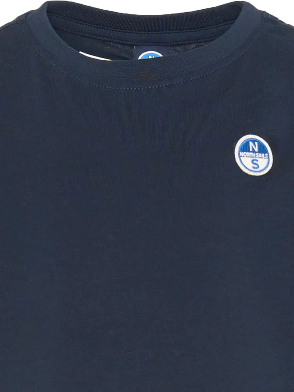 North Sails Kids logo-patch T-shirt Blauw